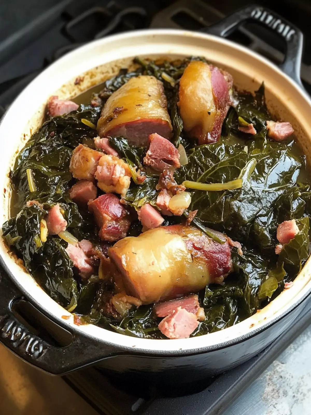 Davis' Southern-Style Collard Greens & Smoked Ham Hock