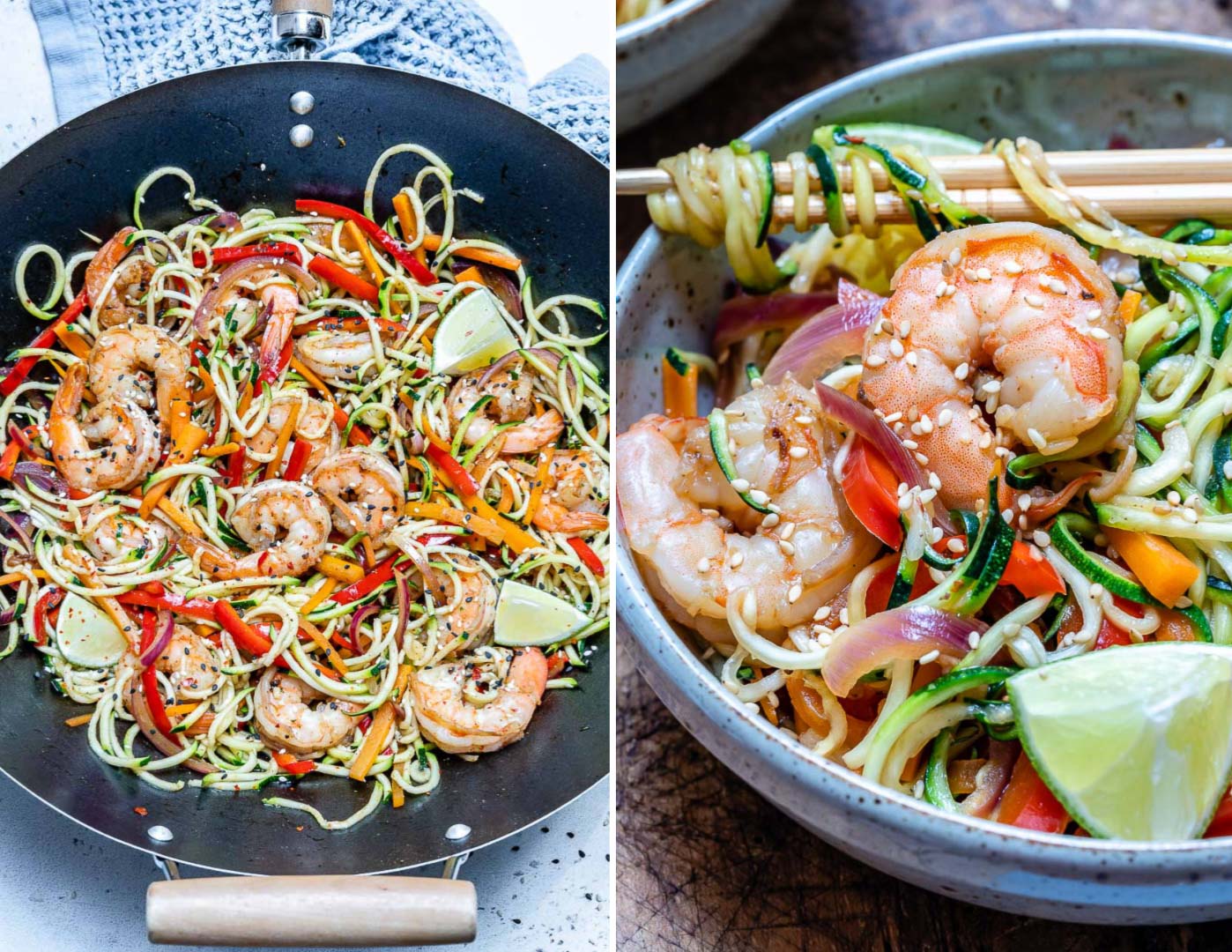 Reboot Reset Zucchini Noodles with Shrimp