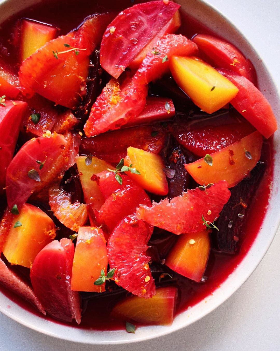Radiant Beetroot & Citrus Salad with Mint Vinaigrette