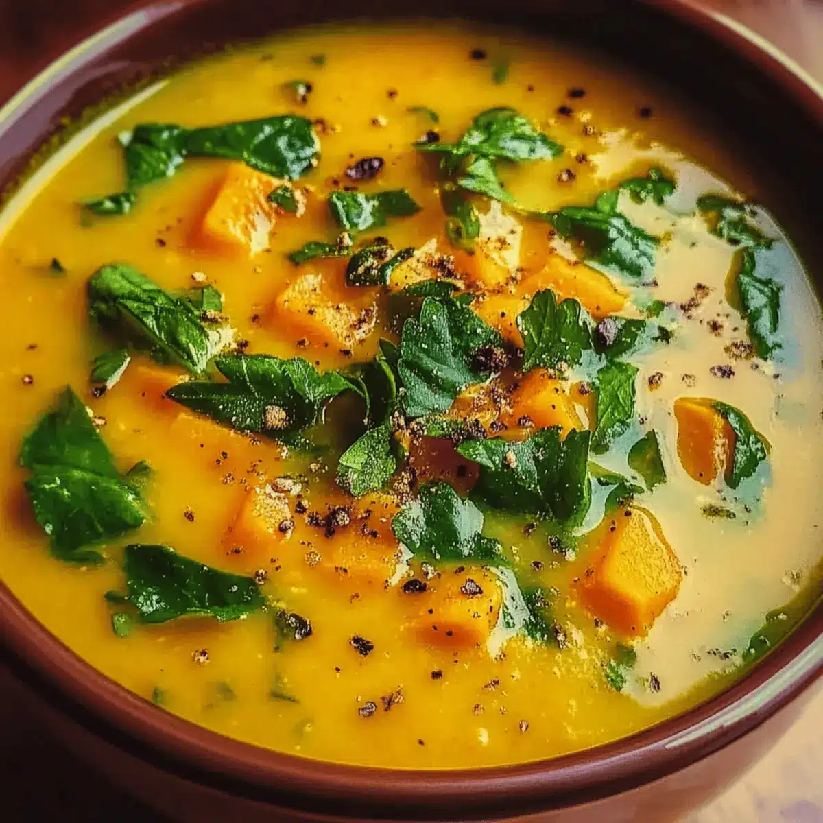Vintage Era-Style Spiced Sweet Potato Soup