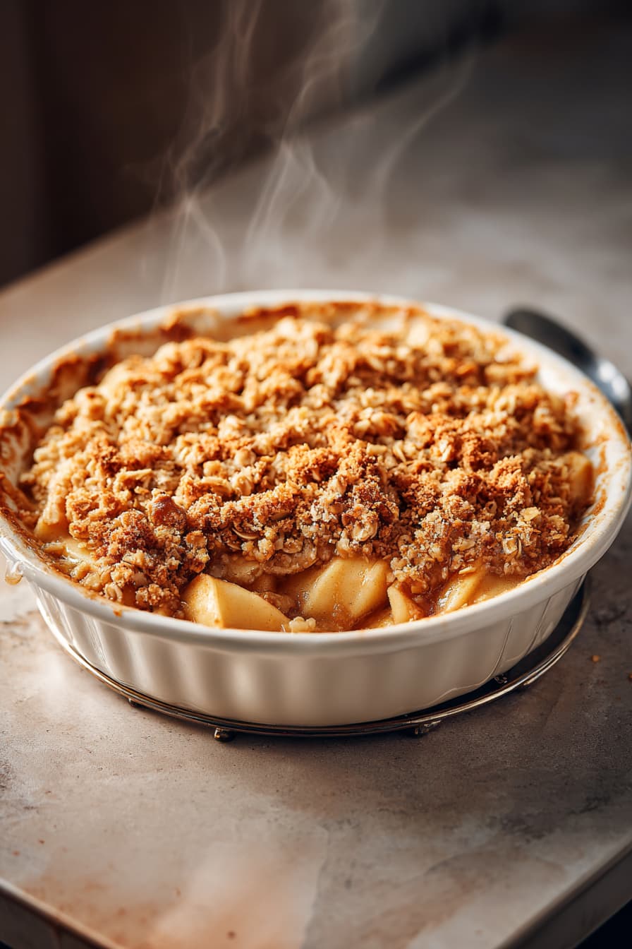 Half-Baked Apple Crisp with Oat Crumble