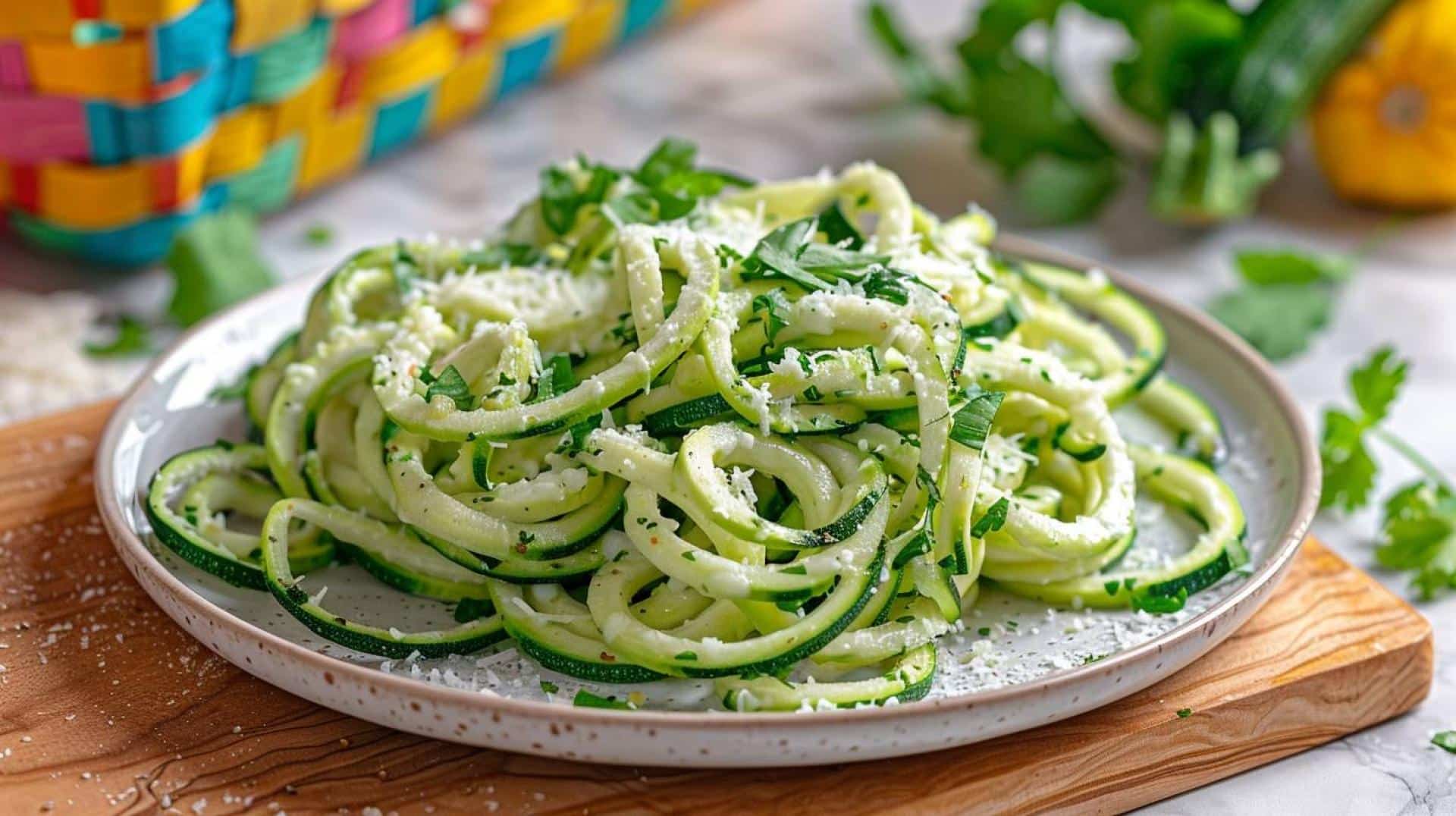 Reset-Ready Zucchini Noodles with Lemon-Tahini