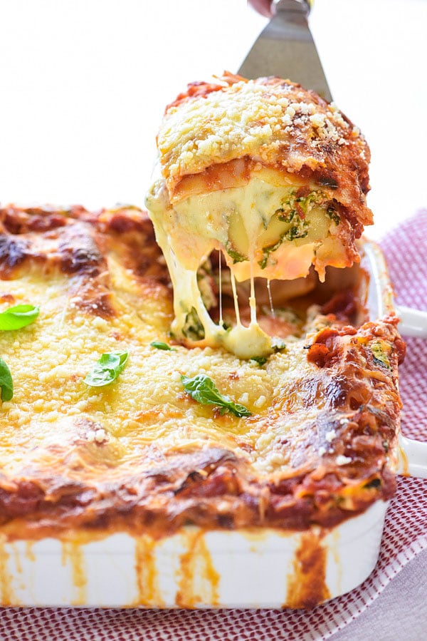 Hidden Spinach & Cheese Lasagna