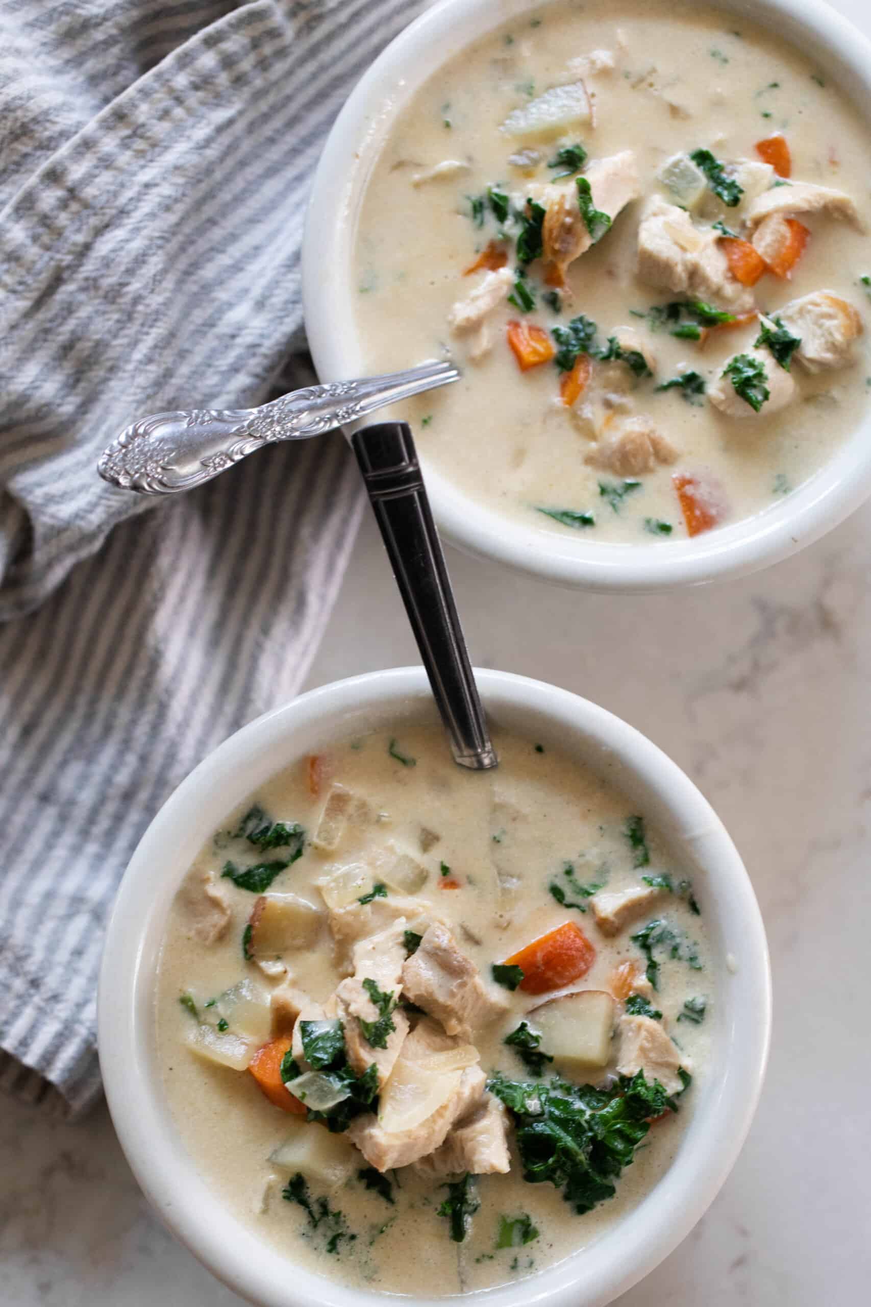 Reset Bone Broth Chicken Soup with Kale