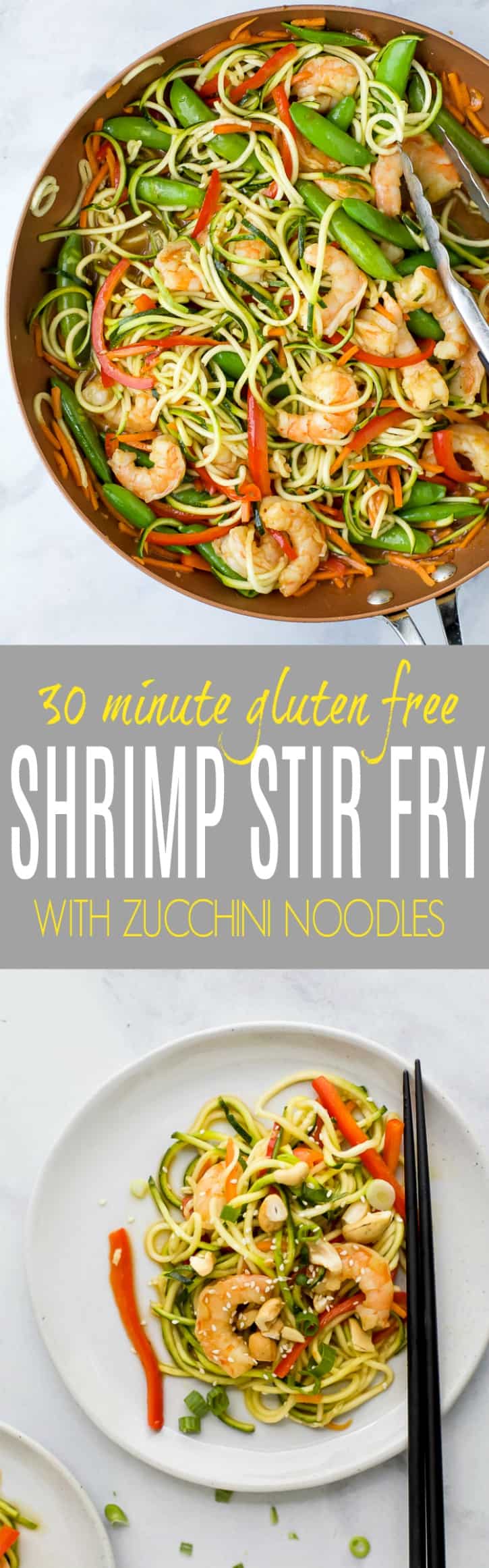 Ginger-Turmeric Shrimp Stir-Fry with Zucchini Noodles