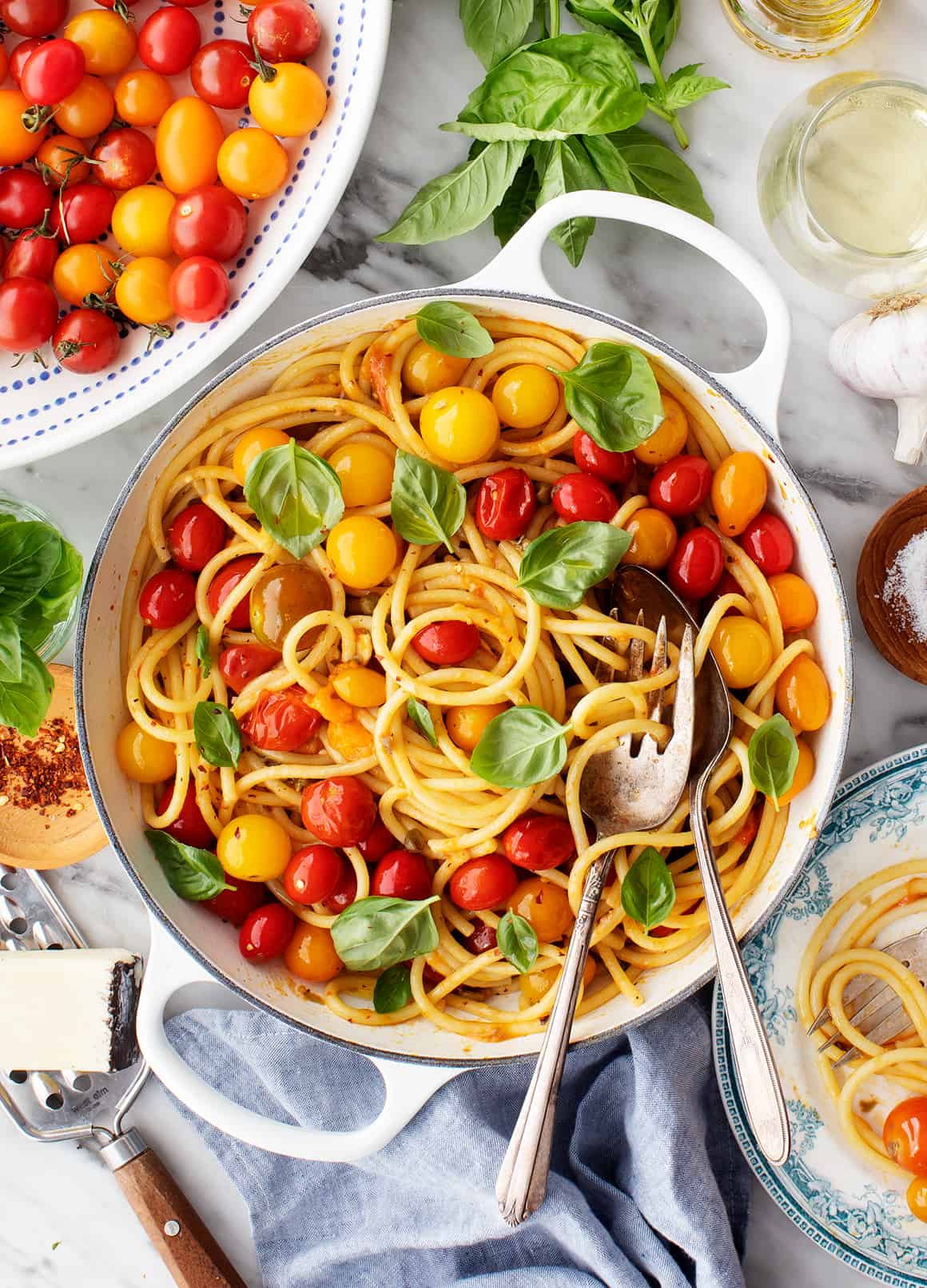 Best of Friends Pasta with Cherry Tomatoes