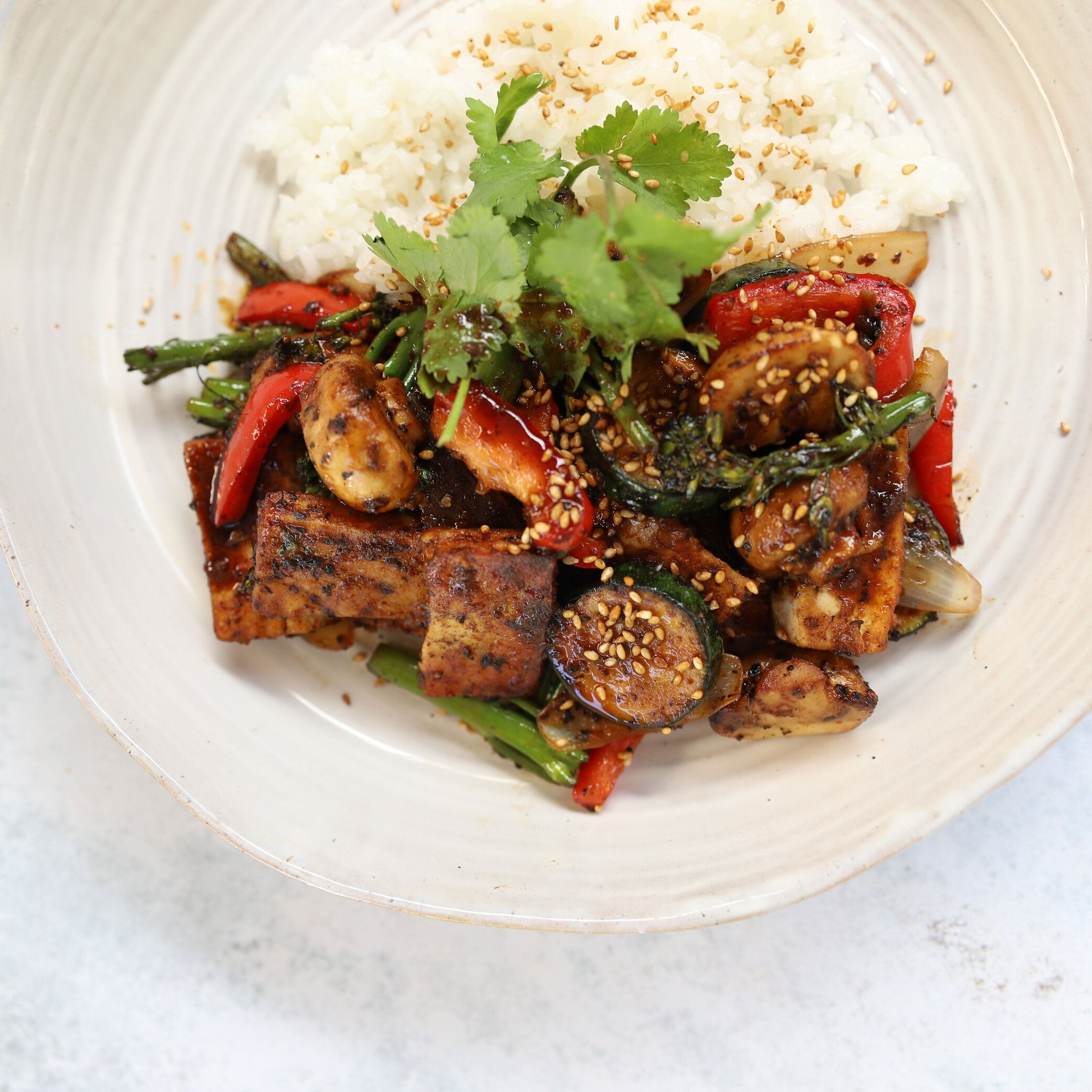Toggle Tofu Stir-Fry with Hidden Umami