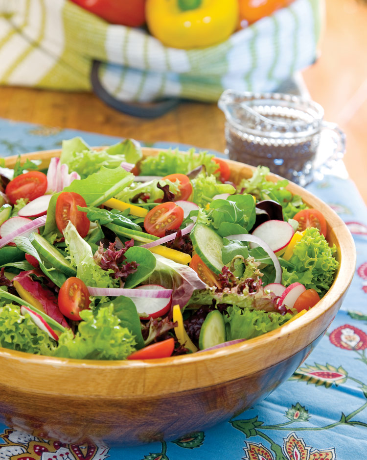 The Best Fresh Garden Salad with Balsamic Vinaigrette