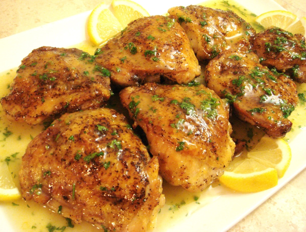Genuine Herb-Crusted Chicken with Lemon-Dijon Glaze