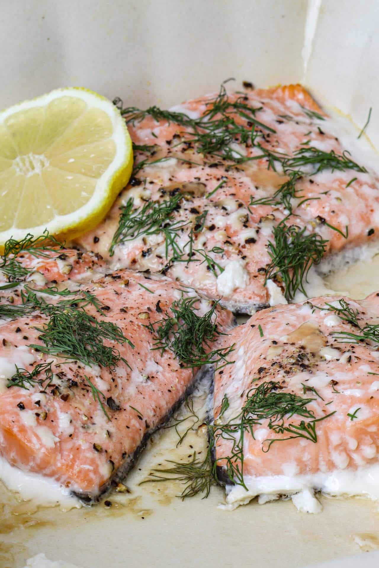 Driftless Spring Creek Salmon with Lemon-Dill Glaze