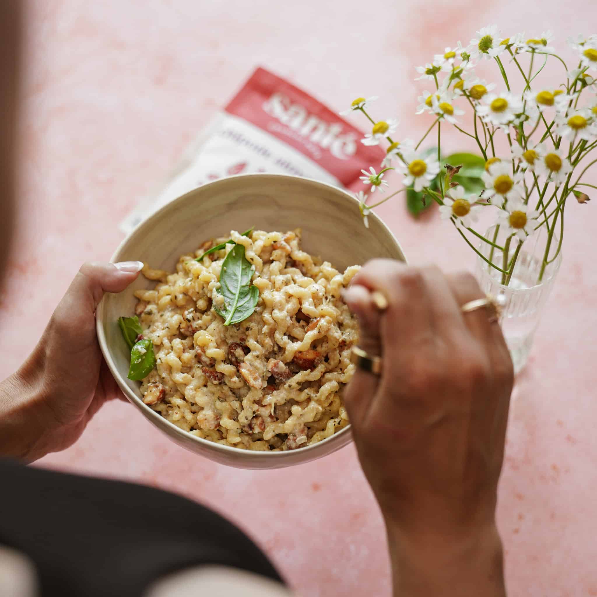 Solar-Powered Lemon Garlic Pasta