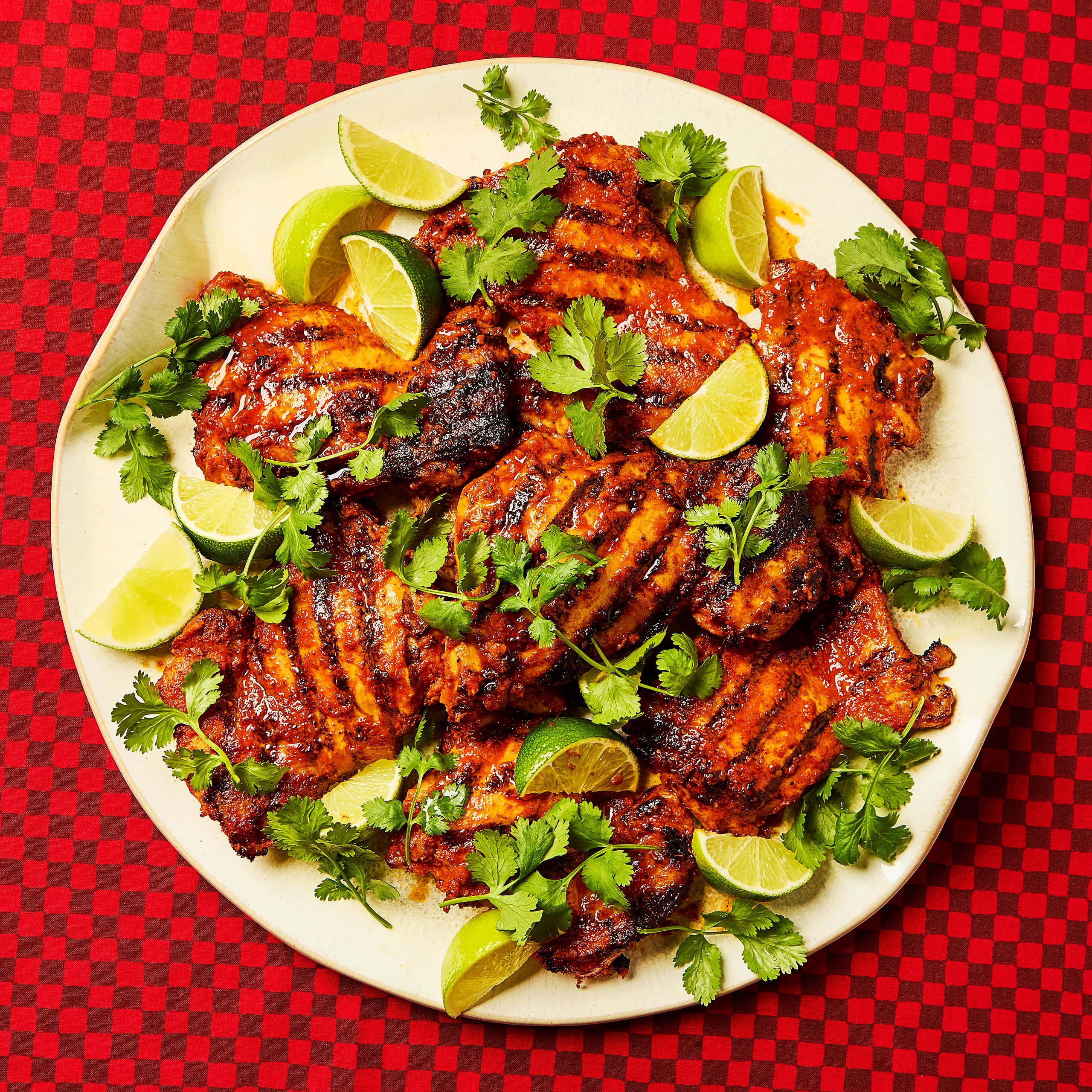 Aperol-Glazed Chicken Thighs with Lemon-Herb Salsa