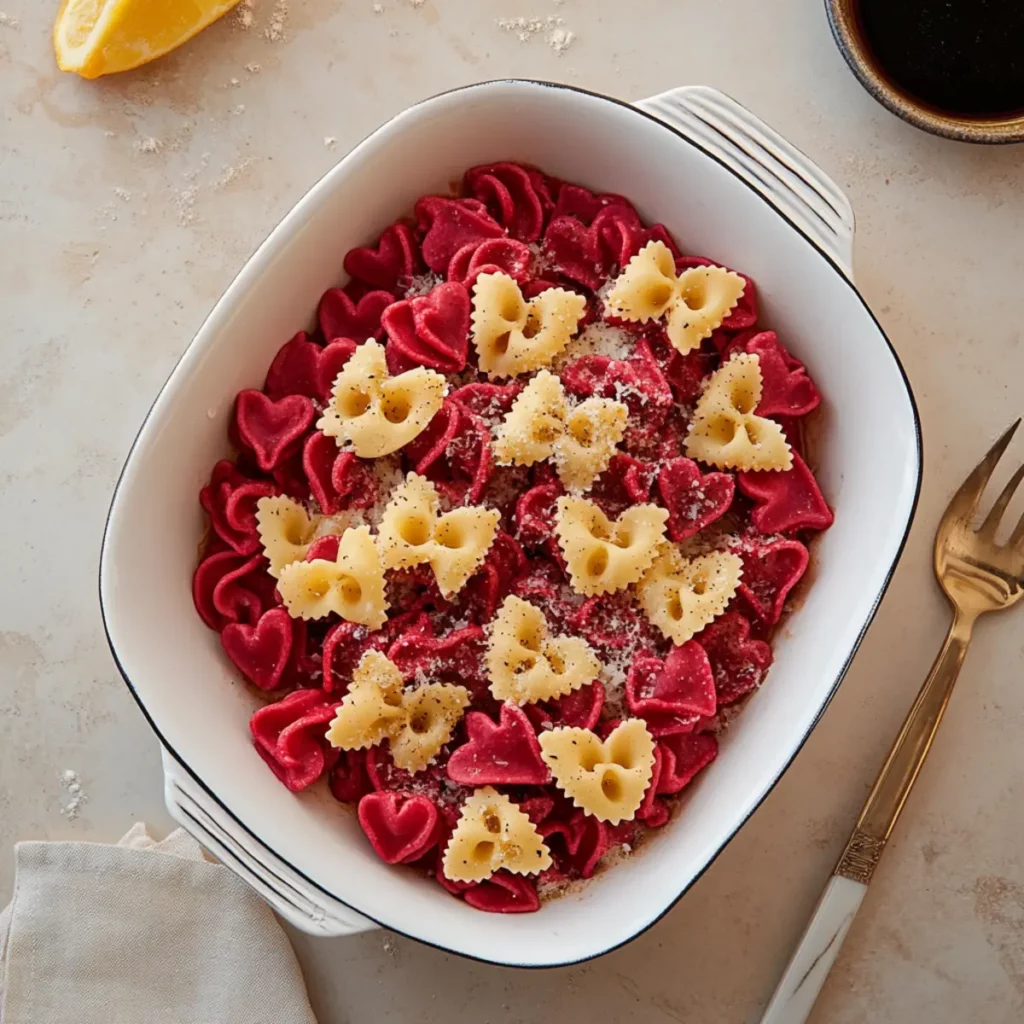 ❤️ Heart-Shaped Pasta with Emoji Tomato Sauce