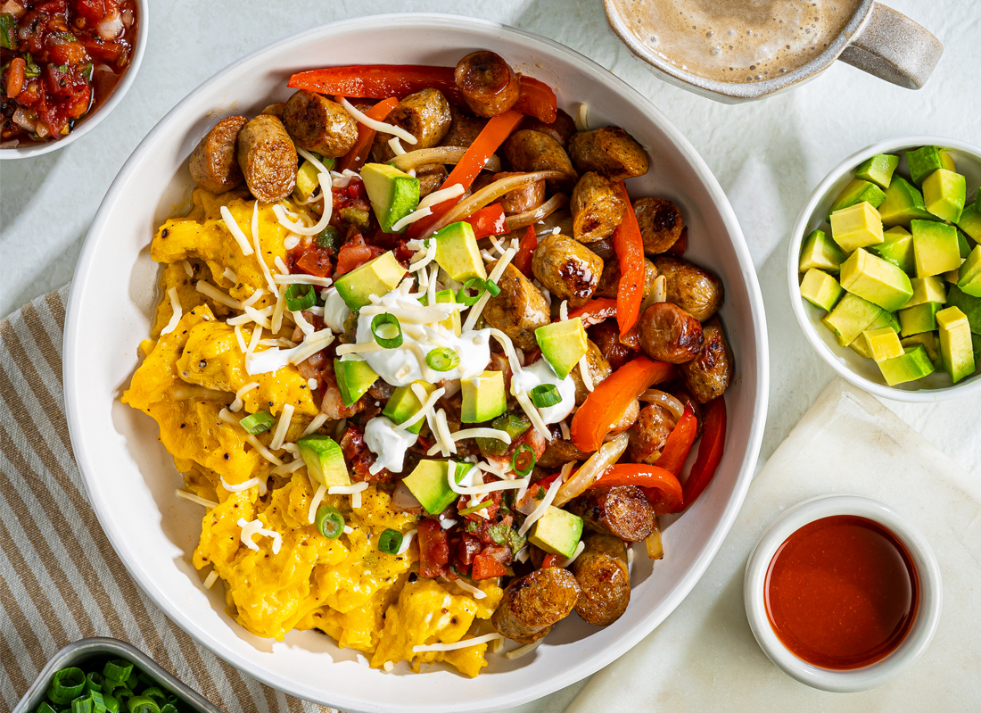 Power Breakfast Sausage & Veggie Bowl