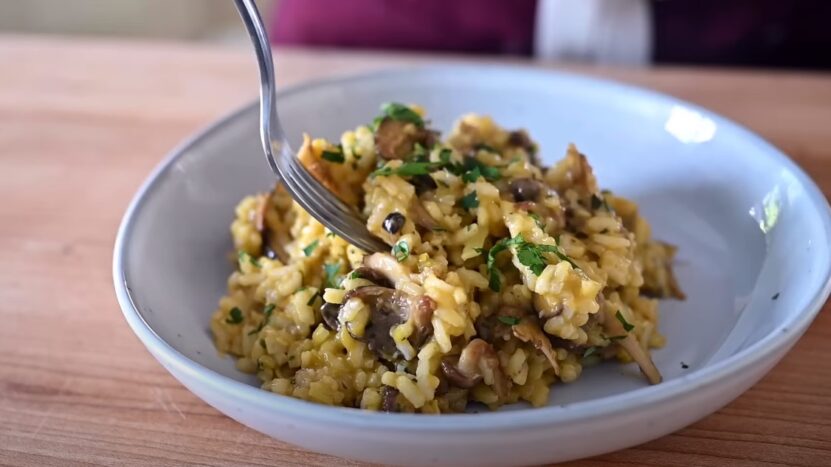 Vegan 'Authentic' Mushroom Risotto