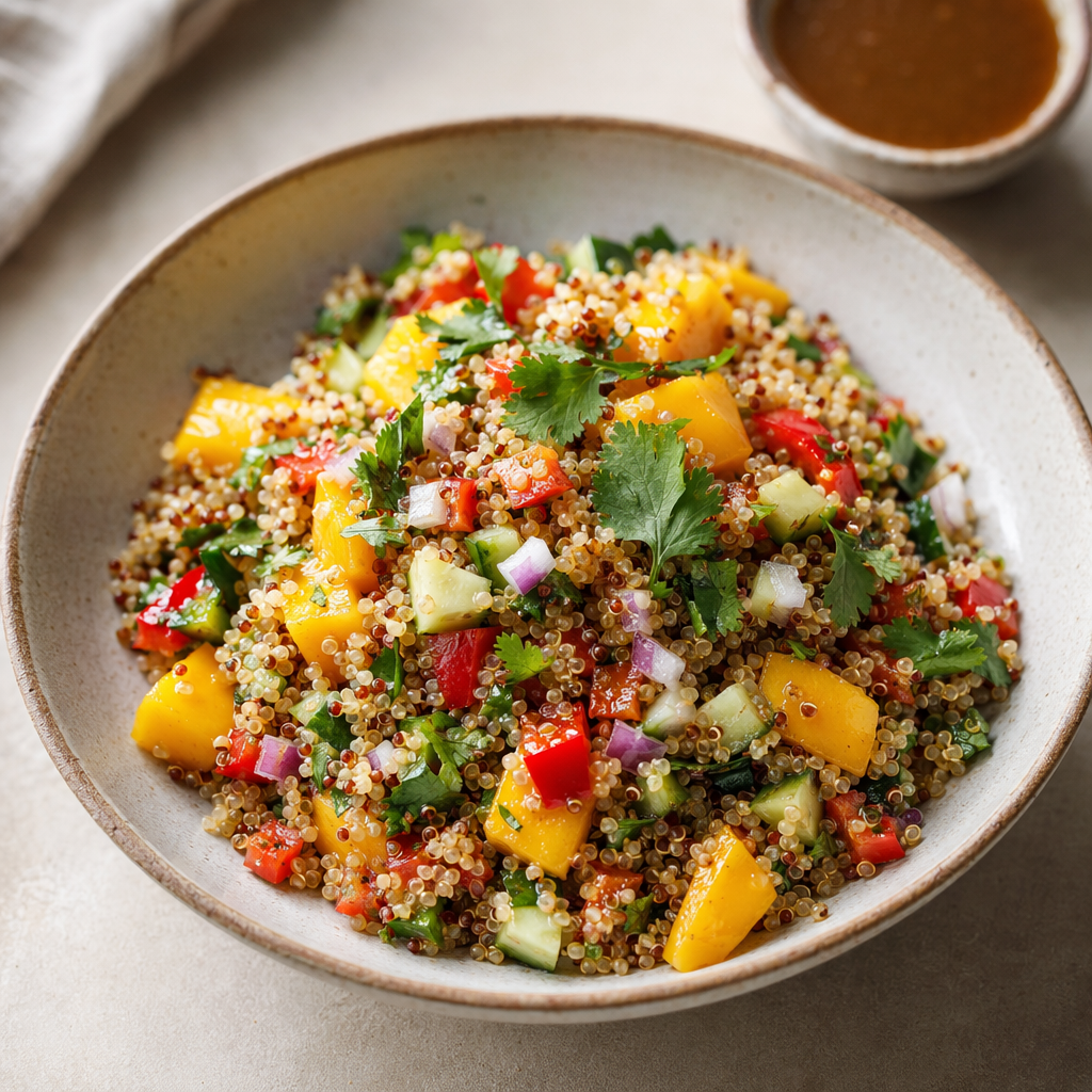 Tropical Quinoa Salad with Tamarind Dressing