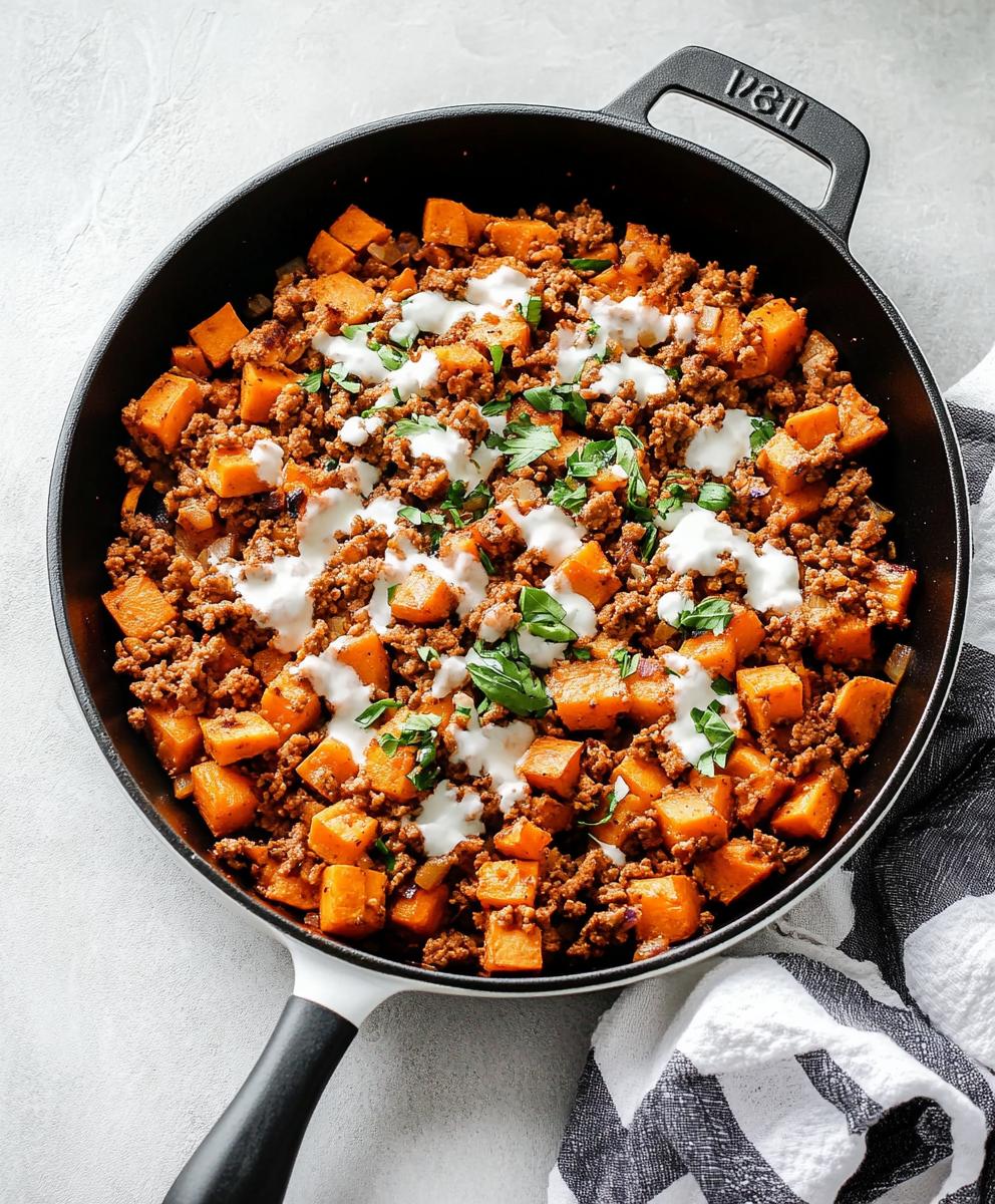 Turkish-Spiced Sweet Potato & Ground Turkey