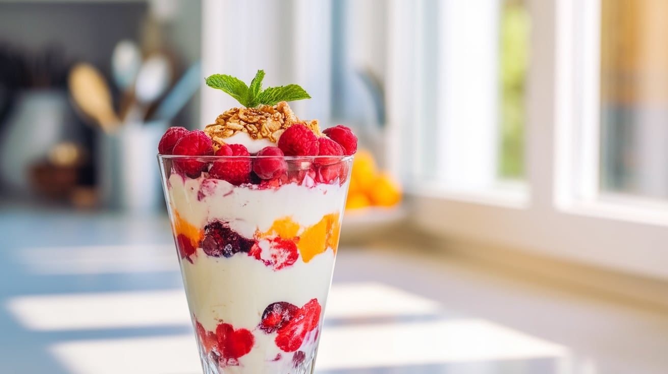 Frozen-Inspired Snowy Berry Parfait