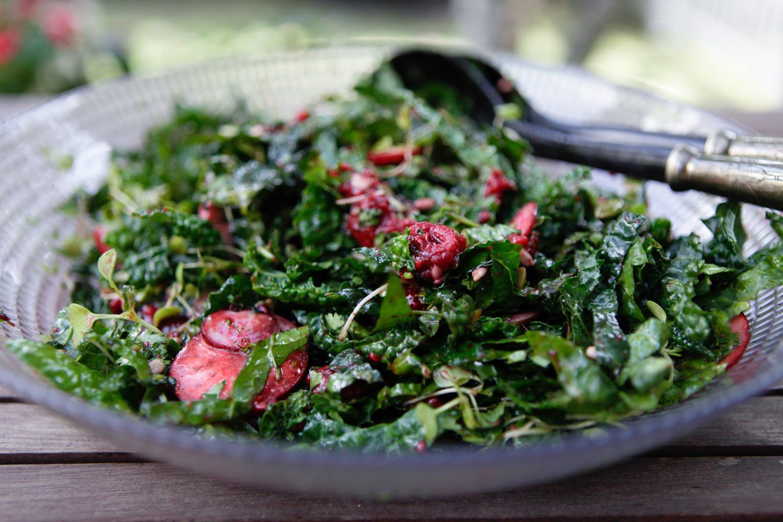Voicemail Vinaigrette-Dressed Kale Salad