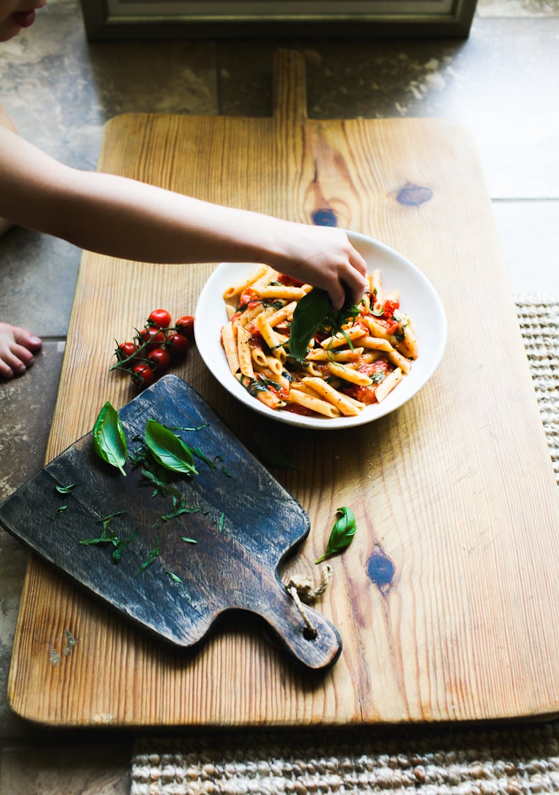Bassline Penne with Herb-Infused Cherry Tomatoes