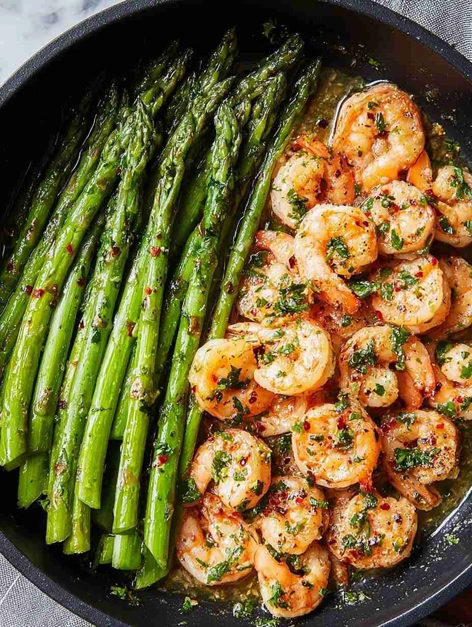 Quick & Simple Lemon-Garlic Shrimp with Asparagus