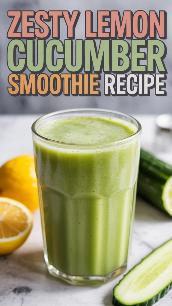 Hydrating Lemon-Cucumber Smoothie