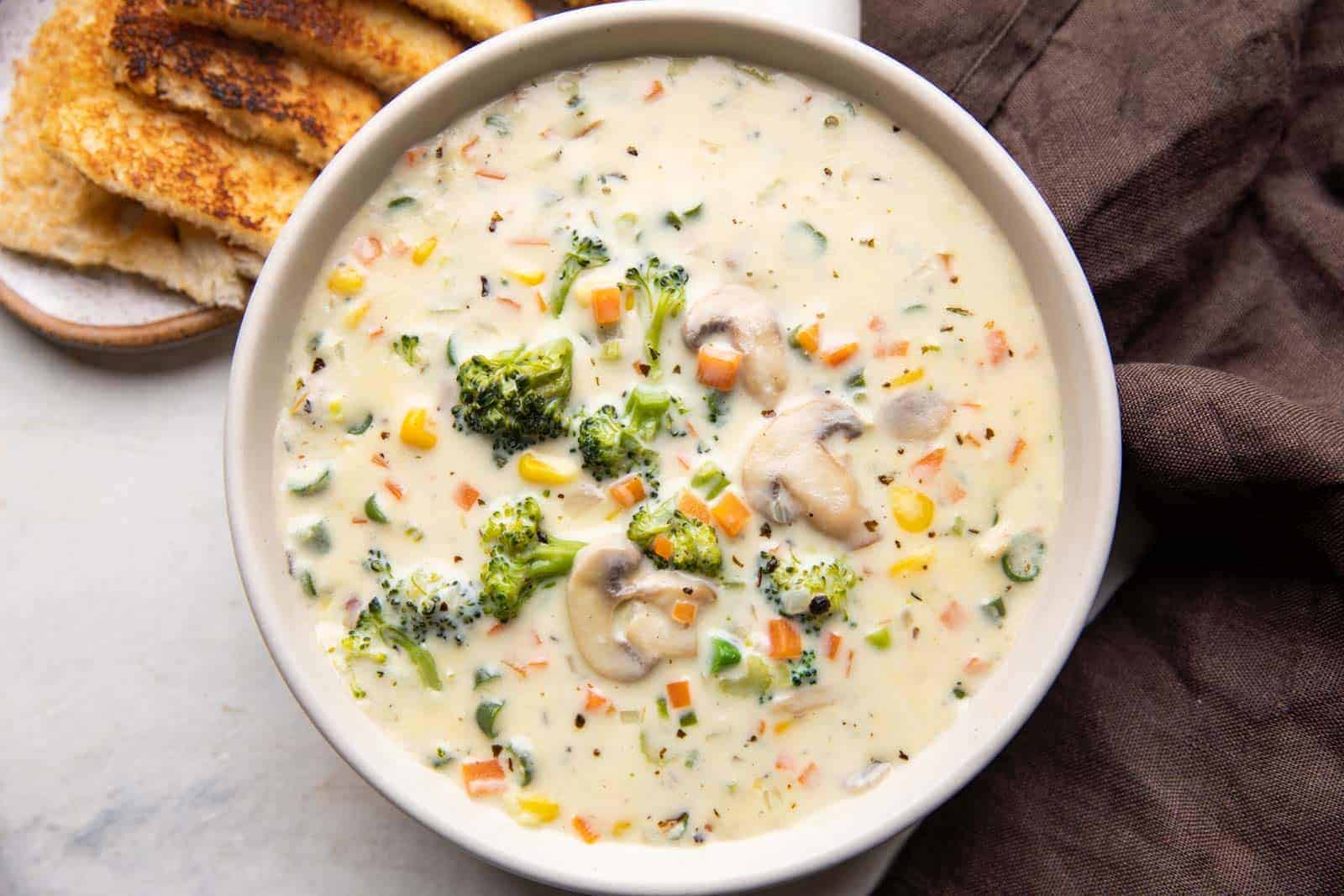 Creamy Chicken and Vegetable Soup
