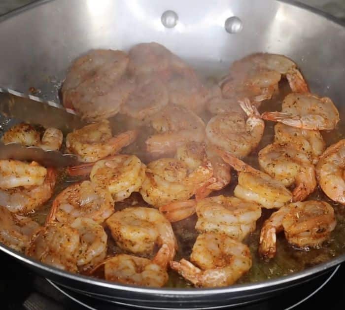 Herbed Garlic Butter Shrimp Skillet