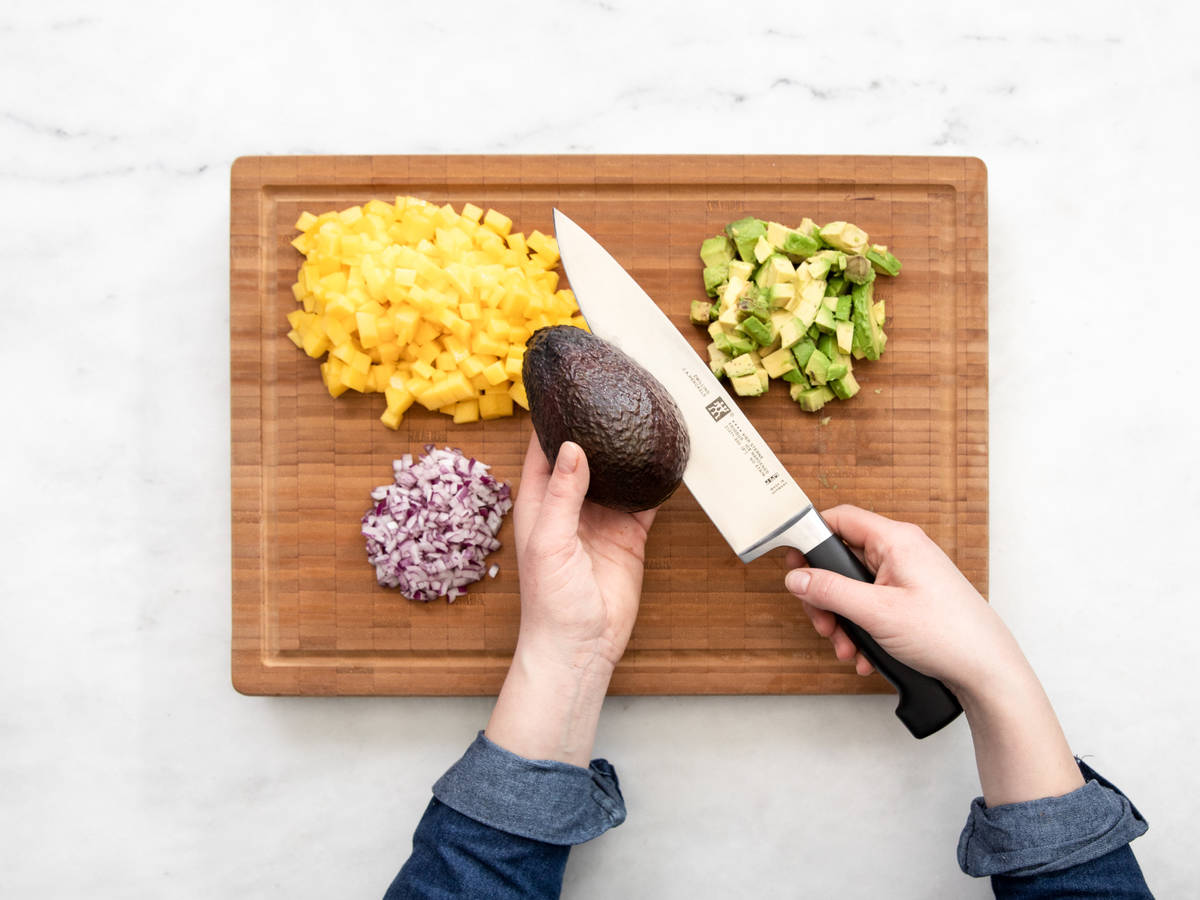 Tiki Mango-Avocado Salad with Lime-Cilantro Dressing