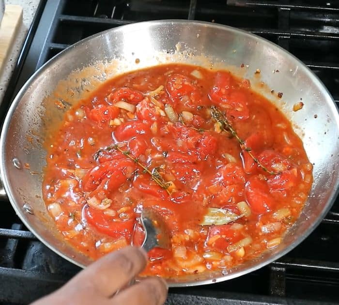 Native Okra and Tomato Stew with Coconut Milk