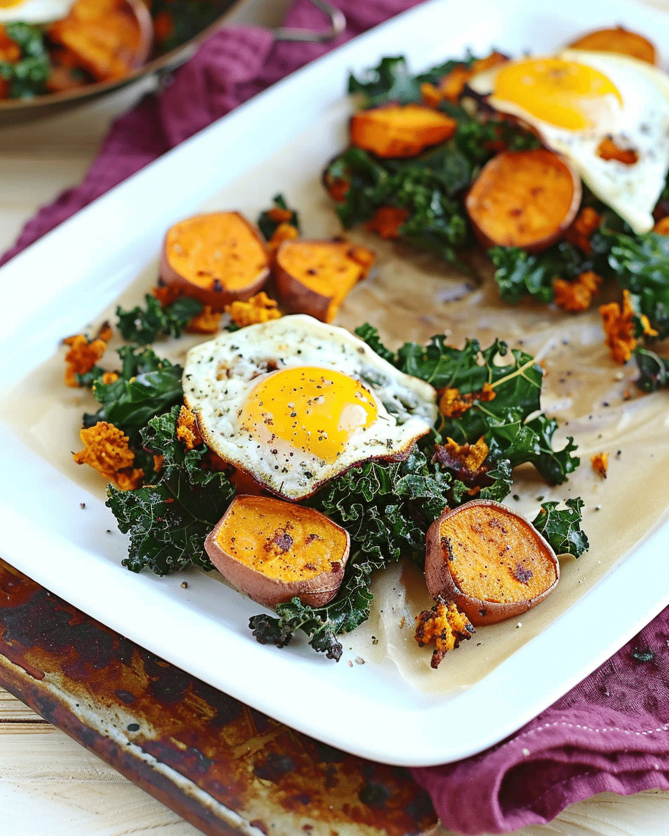 Roasted Sweet Potato and Kale