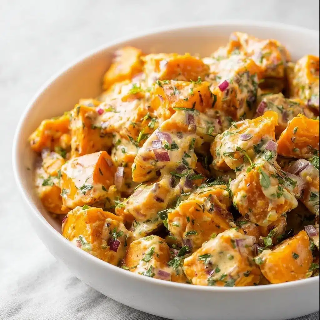 Solar Power Roasted Sweet Potato Salad