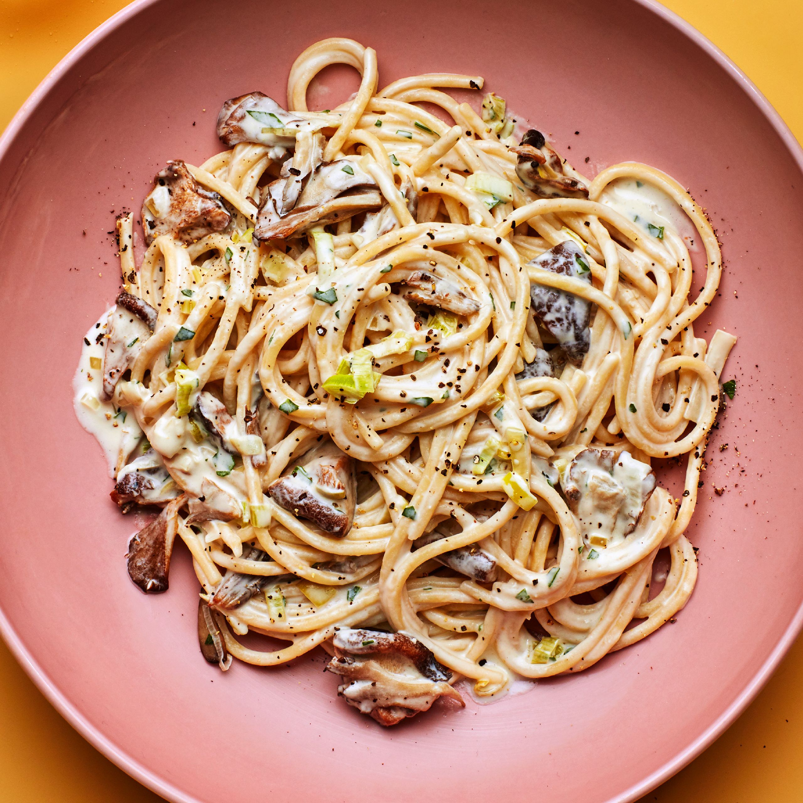 Velvet Cashew Mushroom Pasta