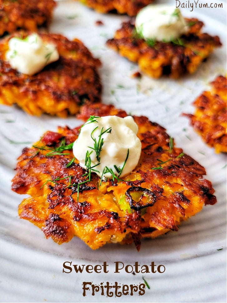Half-Moon Sweet Potato Fritters