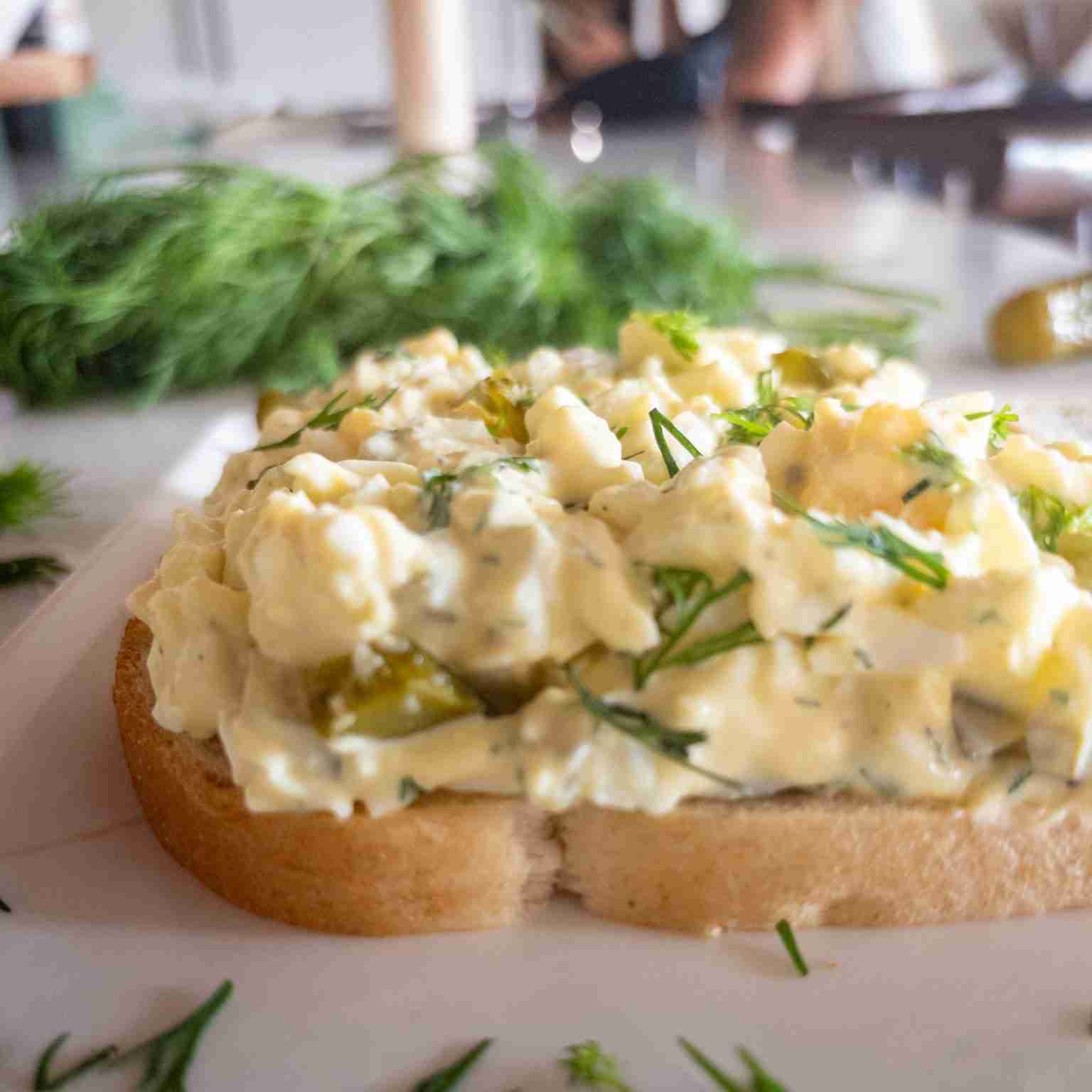 Winsted Vintage Egg Salad Sandwich with Dill Pickle Relish