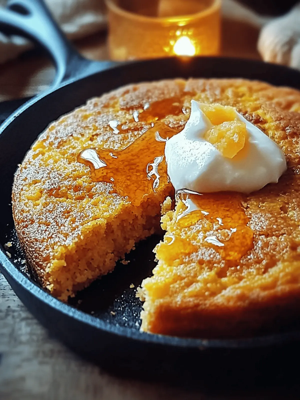 Cast-Iron Skillet Cornbread with Honey-Sage Butter
