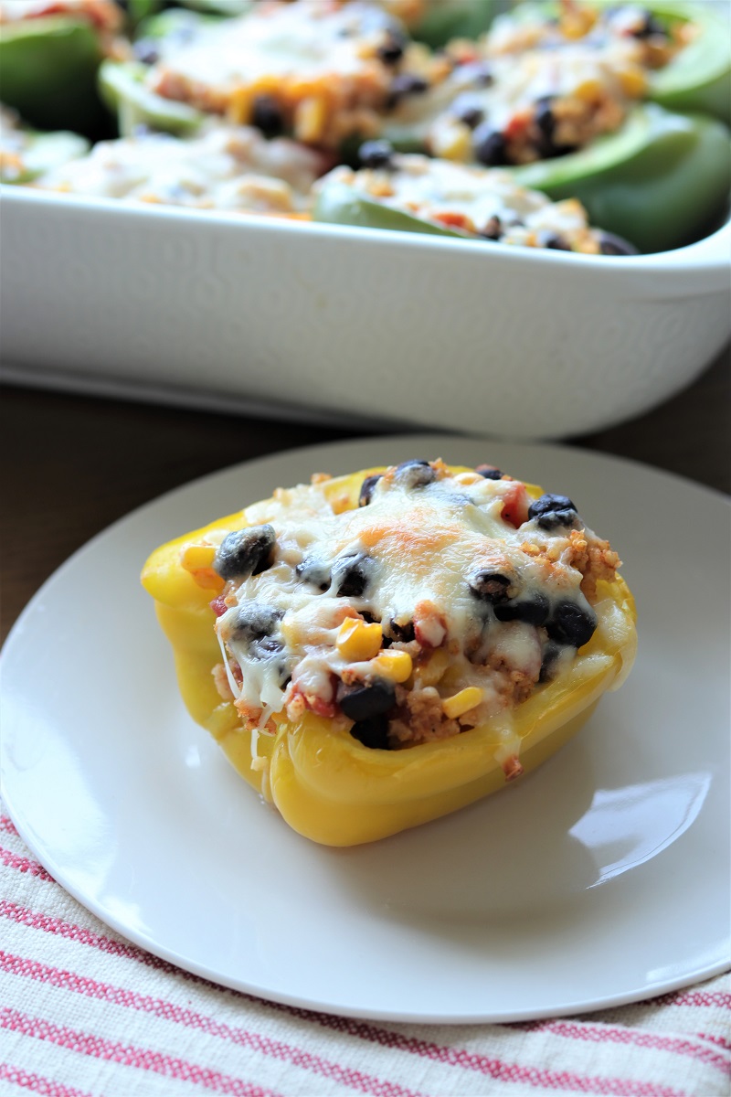 Stuffed Denver Garden Peppers with Quinoa