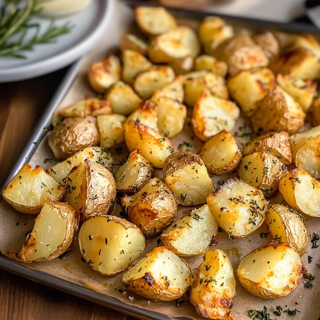 Crispy Herb-Roasted Potatoes with Garlic Aioli