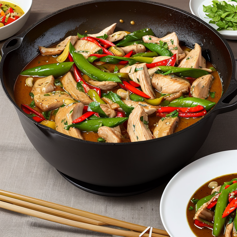 Actual Thai Basil Chicken Stir-Fry