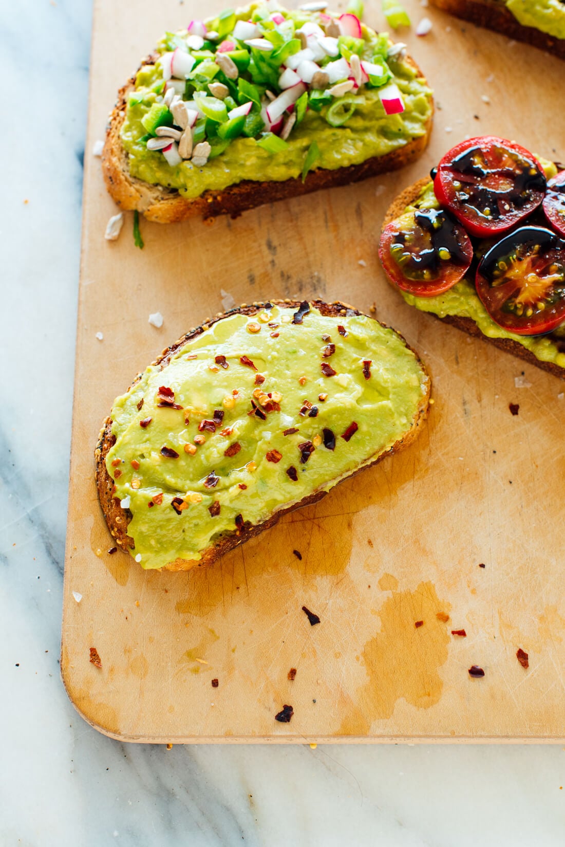 Avocado & Lemon Low-Fat Toast