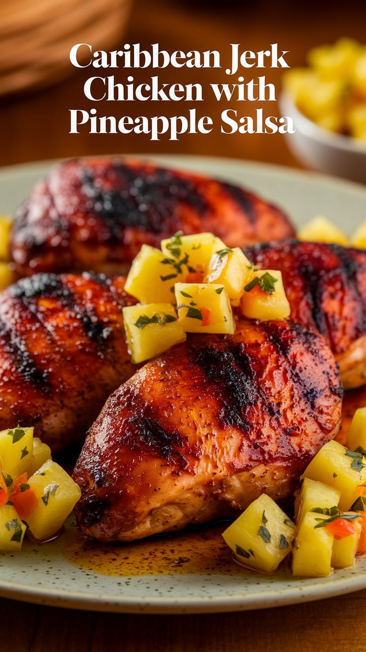 Williams' Caribbean Jerk Chicken with Mango Salsa