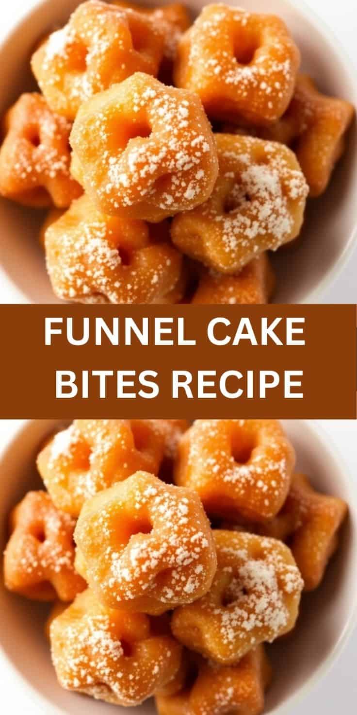 Funnel Cake Mini Bites with Berry Compote