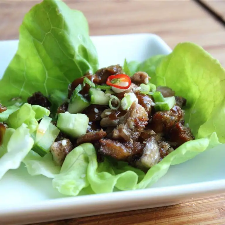 Authentic Peking Duck with Lettuce Wraps and Sweet Bean Sauce