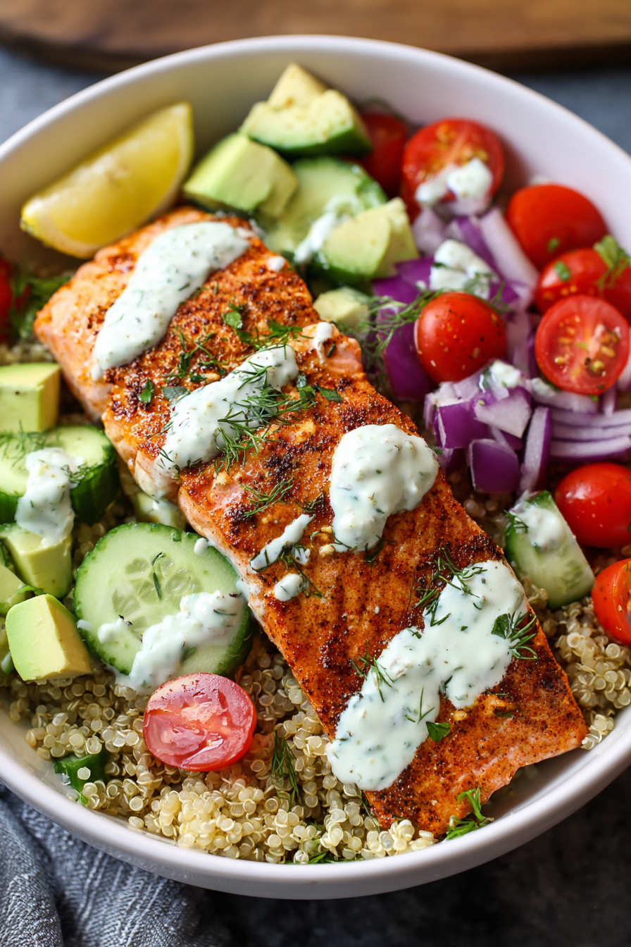 Turmeric-Ginger Salmon Power Bowl
