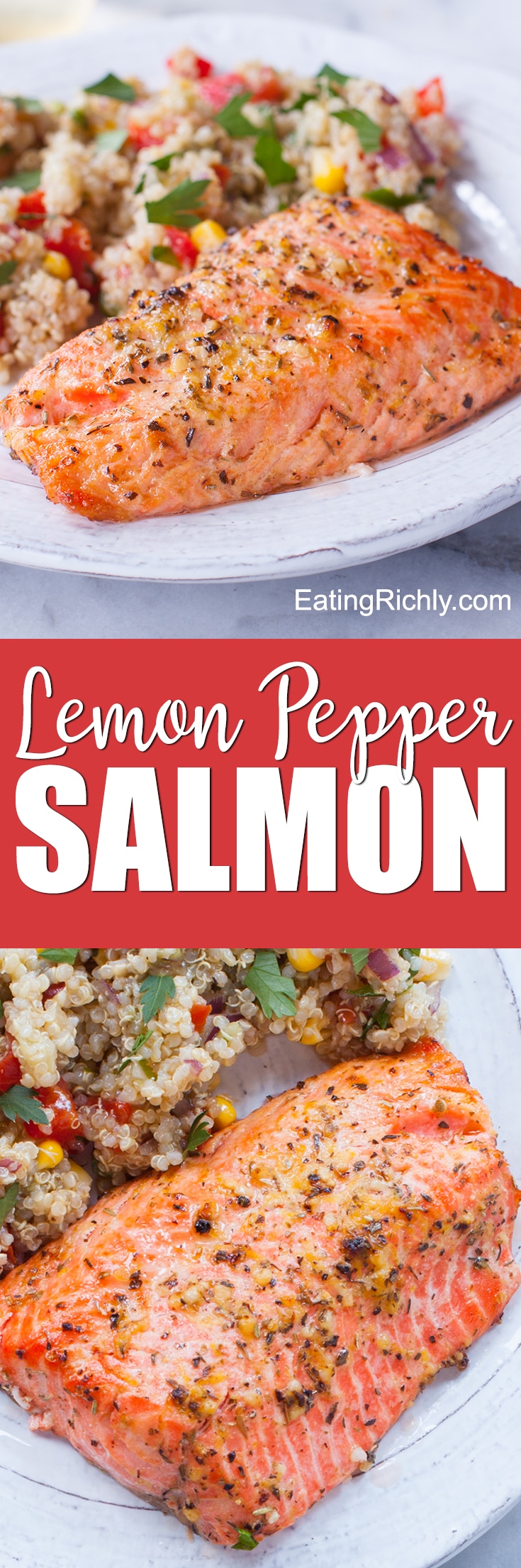 Salmon & Bell Pepper Medley with Lemon-Dill