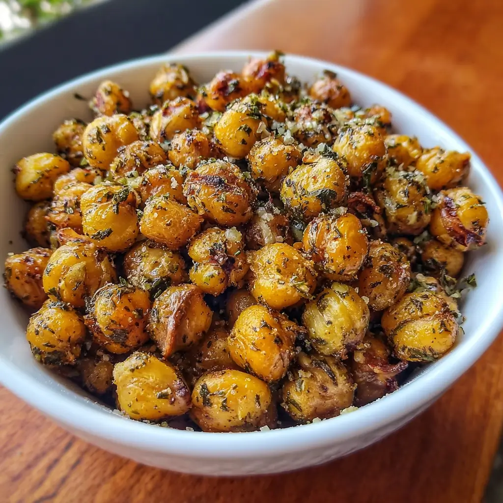 Crunchy Seed & Herb Roasted Chickpeas