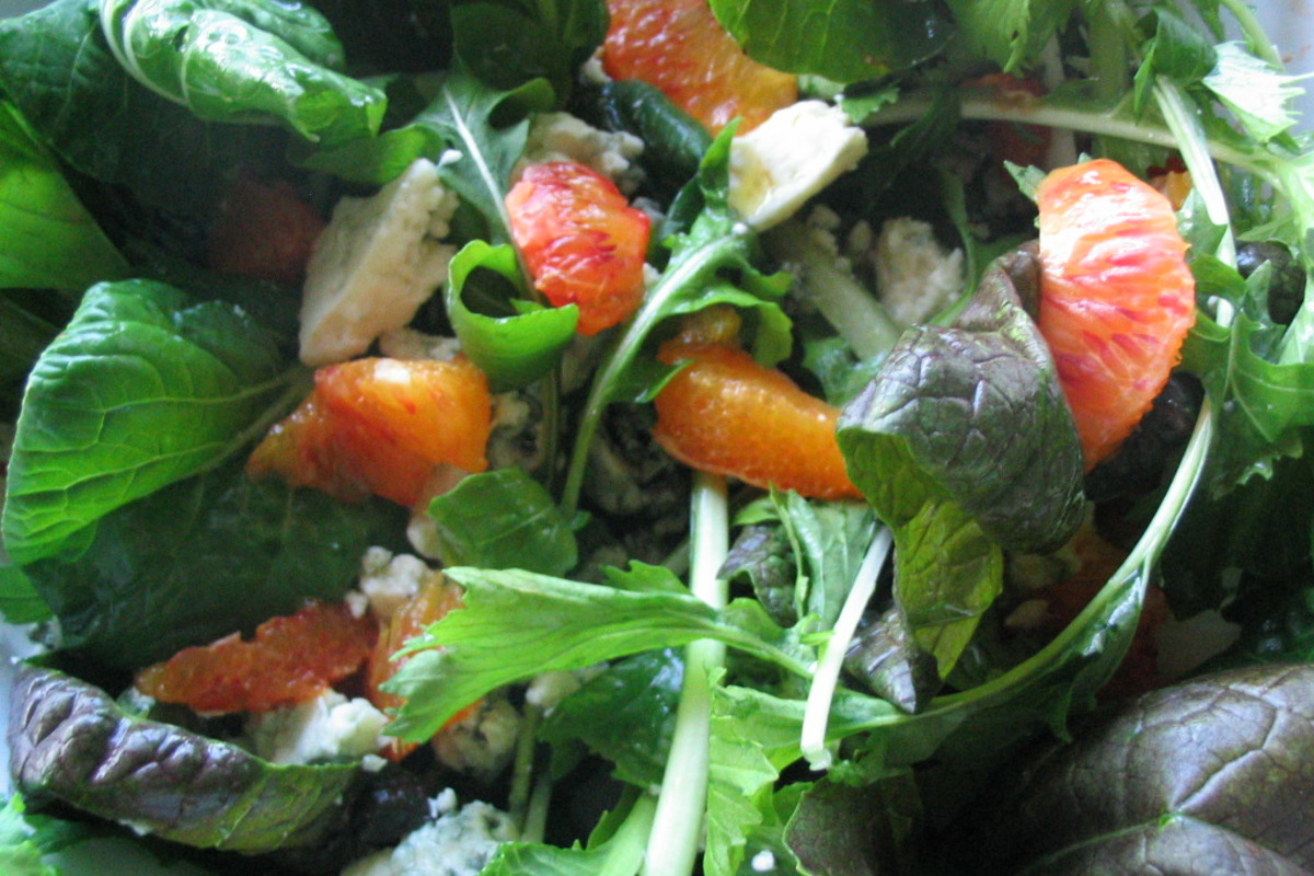 Blood Orange & Arugula Salad with Bittersweet Vinaigrette