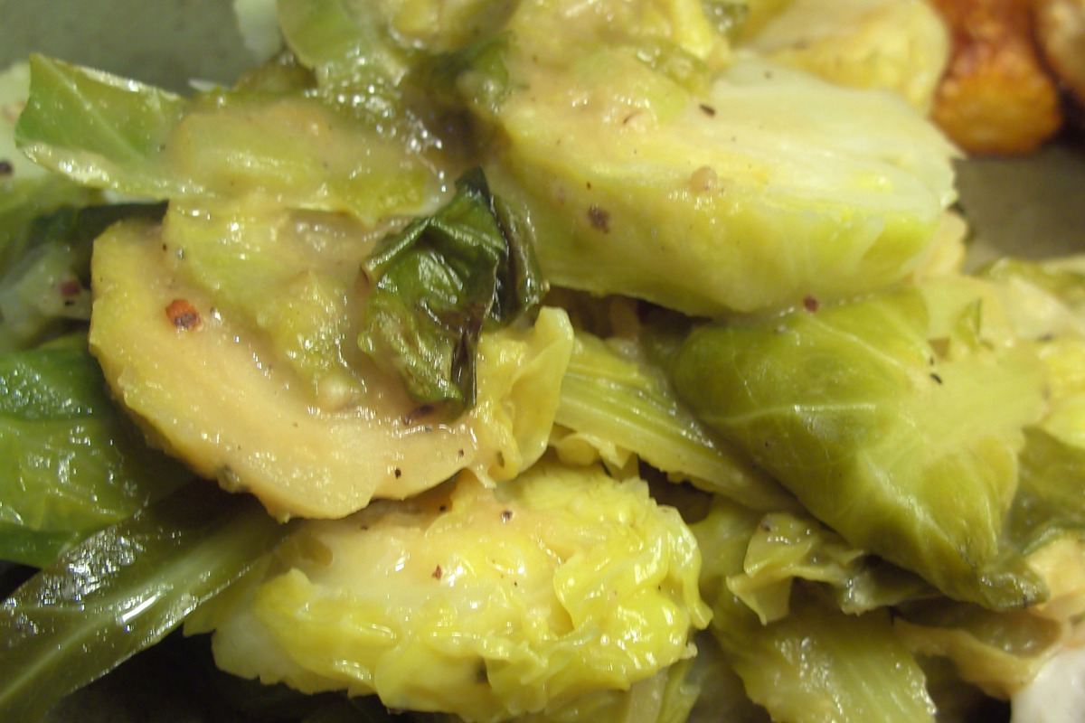 Marolles-Style Beer-Braised Brussels Sprouts