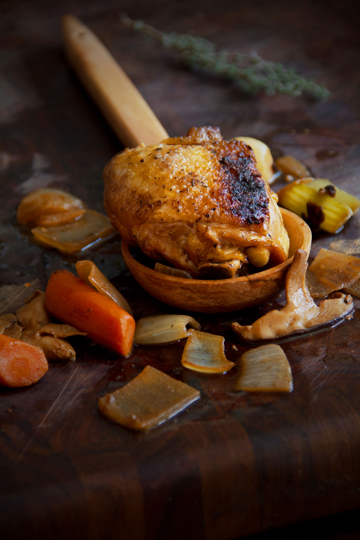 Roy d'Espagne Ale-Braised Chicken with Mushrooms