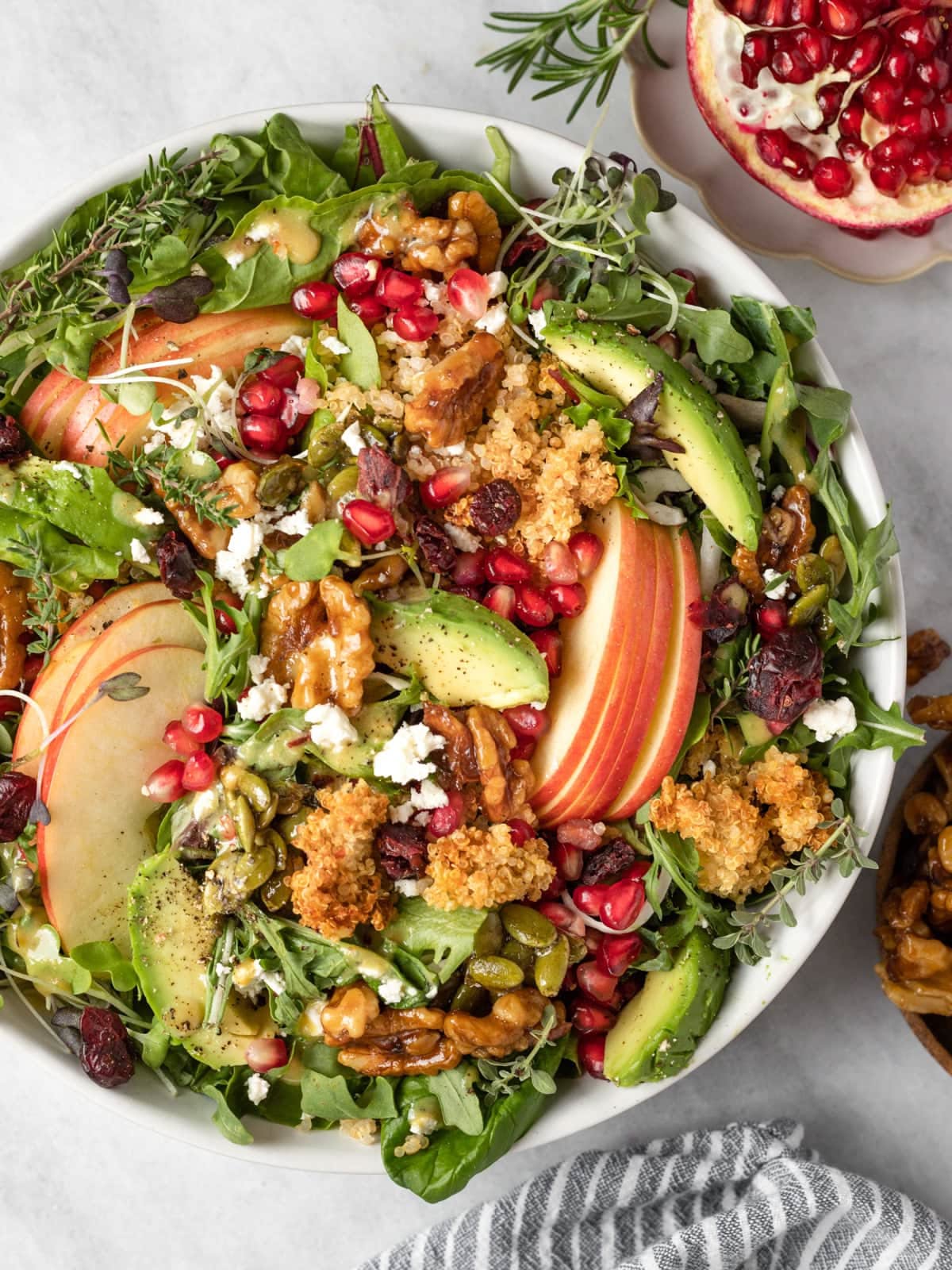 Global Harvest Salad with Citrus Dressing
